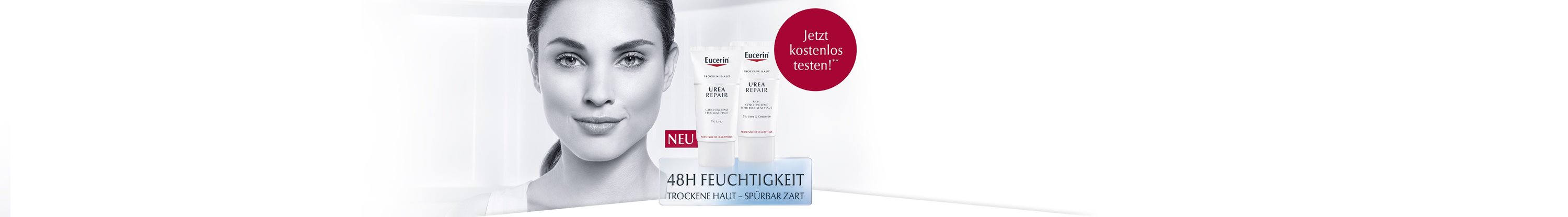 Frau mit UREA REPAIR Produkten