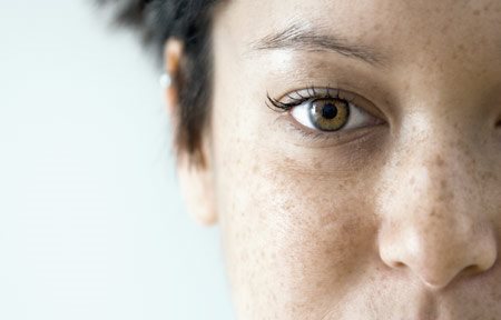 Gesicht einer Asiatin