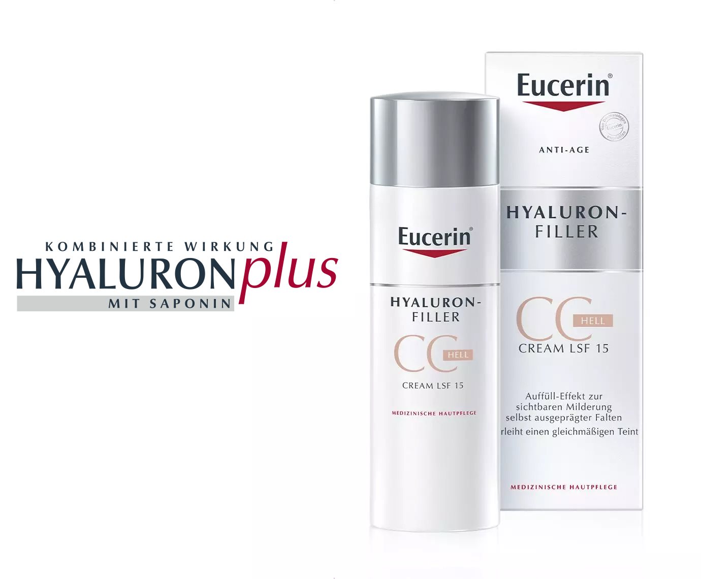 Anti Falten Creme Getont Hyaluron Cc Cream Hell Eucerin