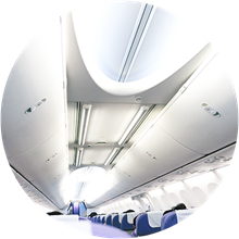 trockene Luft im Flugzeug