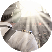 Sonnenstrahlung im Cockpit